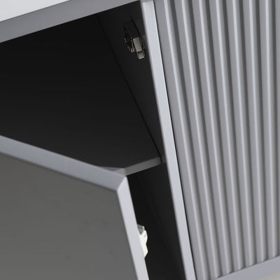 48" Craftsmanship Limited Edition Vanity & Quartz Countertop Combo  (Grey)  SKU:8339 48-GR bathroom vanities - Shop at Home Craft Studio - 4