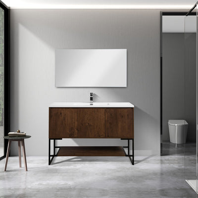 48" V9006 Allen Vanity & Acrylic Basin (Rose Wood)  - Shop at Home Craft Studio - 1