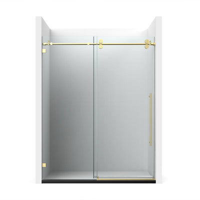 54"w x 72"h BH Series Frameless Single Sliding Shower Door (Brushed Gold) shower door - Shop at Home Craft Studio - 14