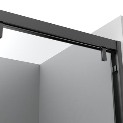 60" AC23 series Bypass Tub Door with Klearteck Treatment (3/8" Thickness) (Matte Black) shower door - Shop at Home Craft Studio - 10