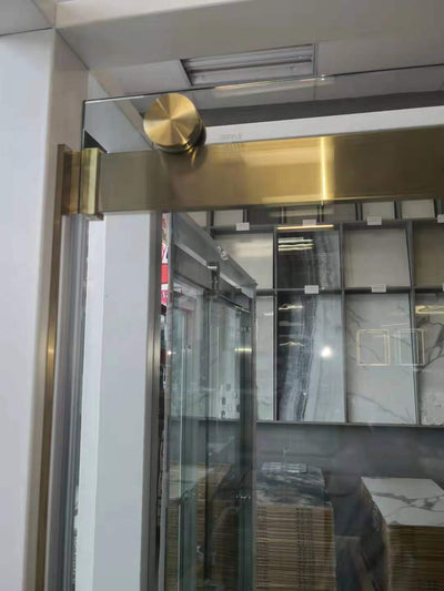 60" Ayden Series Frameless Bypass Shower Door with Klearteck Treatment (3/8" Thickness) (Brushed Gold) shower door - Shop at Home Craft Studio - 11