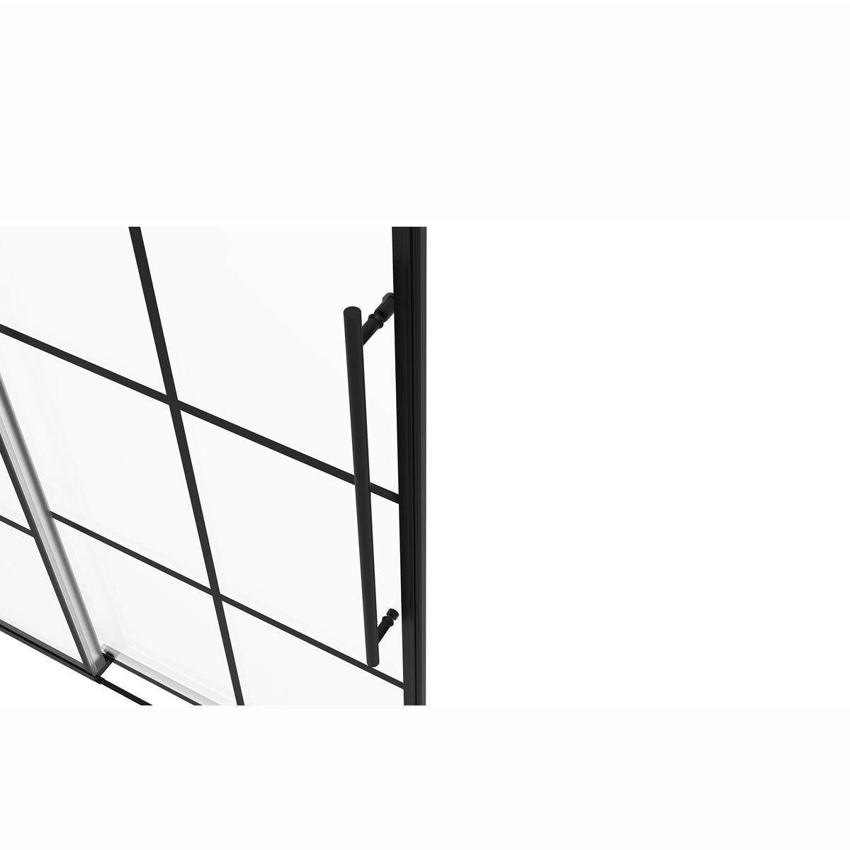 60" BH Series Jetglaze Frameless Single Sliding Shower Door with Klearteck Treatment (3/8" Thickness) (Matte Black) BH Series shower door - Shop at Home Craft Studio - 10