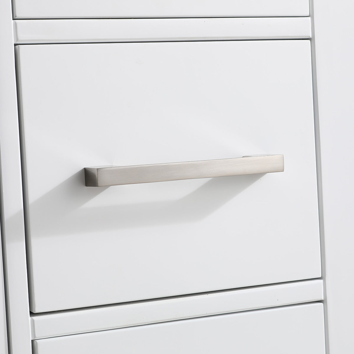 60" V9008 Vanity & Quartz Countertop Double Basins (Matte White)  - Shop at Home Craft Studio - 11