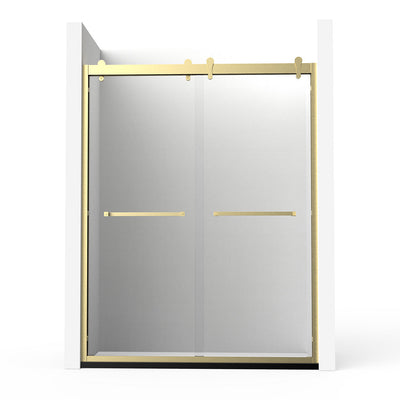 72" GBY22 Owen Bypass Series Shower Door with Klearteck Treatment (3/8" Thickness) (Brushed Gold) shower door - Shop at Home Craft Studio - 1