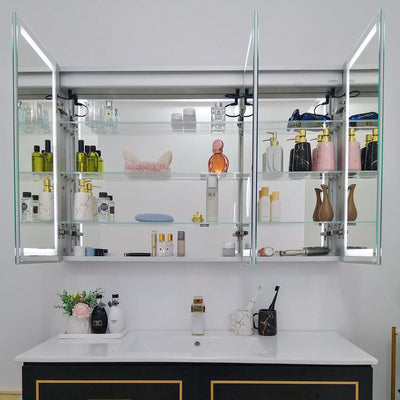 72" LED Ana Medicine Cabinet (Surface Mount/Recessed)  - Shop at Home Craft Studio - 3