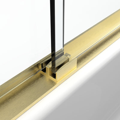 AC23 Alex Bypass Shower Door with Klearteck Treatment (3/8" Thickness) (Brushed Gold) shower door - Shop at Home Craft Studio - 9