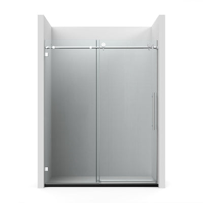 BR01 Joseph Frameless Single Sliding Shower Door with Klearteck Treatment (3/8" Thickness) (Brushed Nickel) shower door - Shop at Home Craft Studio - 13