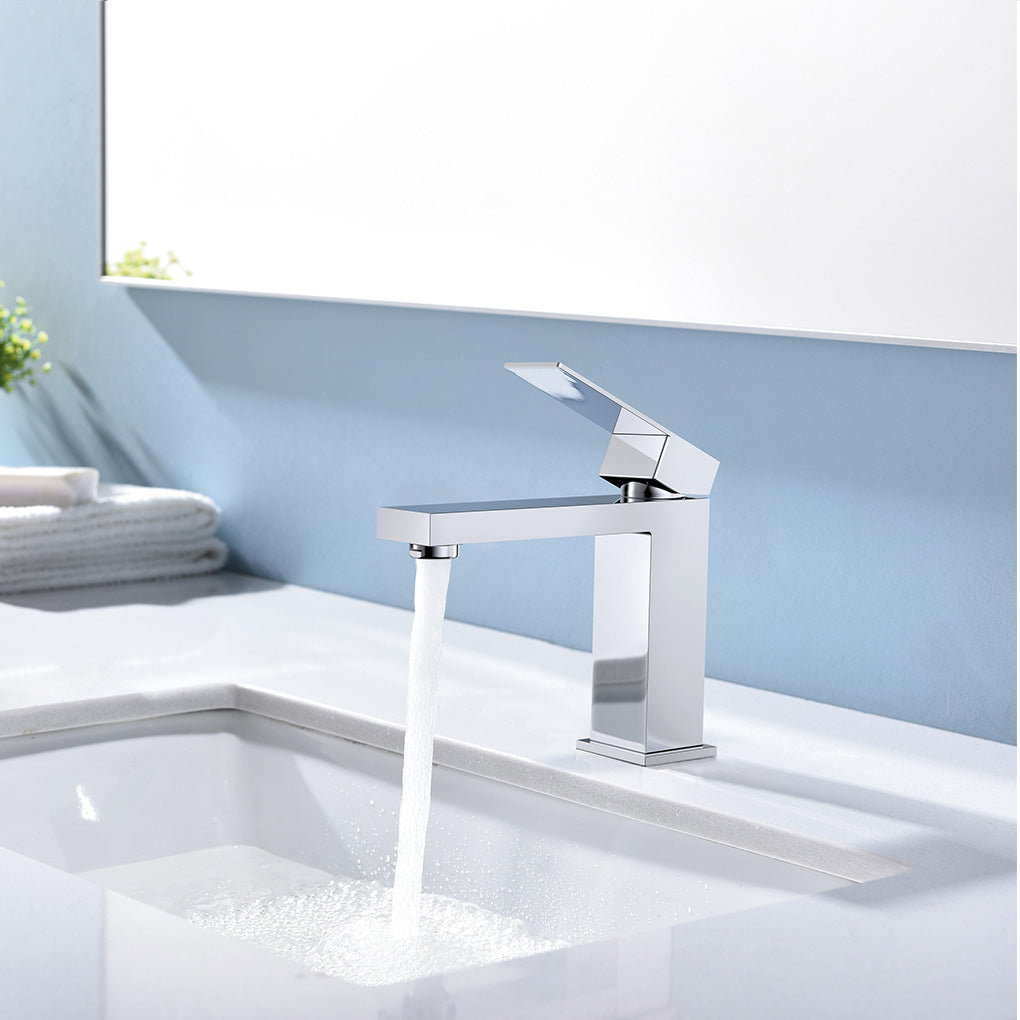 F231 Single Hole Basin Faucet with Pop Up (Chrome)  - Shop at Home Craft Studio - 1
