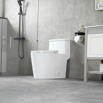 K-0332 One-Piece 28"h Dual Flush Toilet (12" Rough)  - Shop at Home Craft Studio - 4