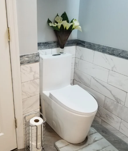 K-0382  One-Piece 28" Dual Flush Toilet (12" Rough) Toilet - Shop at Home Craft Studio - 9