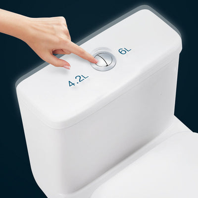 K-0382  One-Piece 28" Dual Flush Toilet (12" Rough) Toilet - Shop at Home Craft Studio - 22