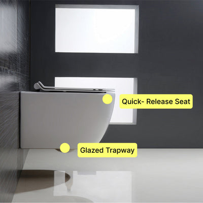 K-0707 Wall Hung Toilet with In-Wall Tank & Carrier System  - Shop at Home Craft Studio - 3