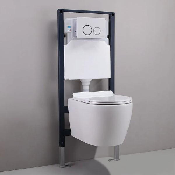 K-0707 Wall Hung Toilet with In-Wall Tank & Carrier System  - Shop at Home Craft Studio - 10