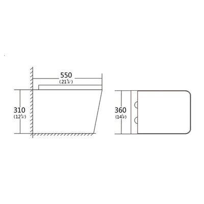 K0708 Wall Hung Toilet with In-Wall Tank & Carrier System  - Shop at Home Craft Studio - 7