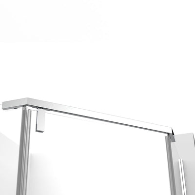 Neo Maggie Angle G06 Hinged Shower Door (3/8") (Chrome/Brushed Nickel)  - Shop at Home Craft Studio - 13