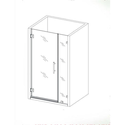 Pre-Made glass only for  hinge custom Door  3/8"  - Shop at Home Craft Studio - 10