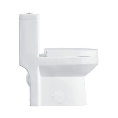 T-2133  One-Piece 25"h Dual Flush Toilet  (12" Rough) Toilet - Shop at Home Craft Studio - 3