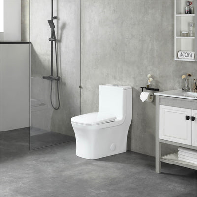 (T2706)/K-0329 One-Piece 27"h Dual Flush Toilet (12" Rough) Toilet - Shop at Home Craft Studio - 1