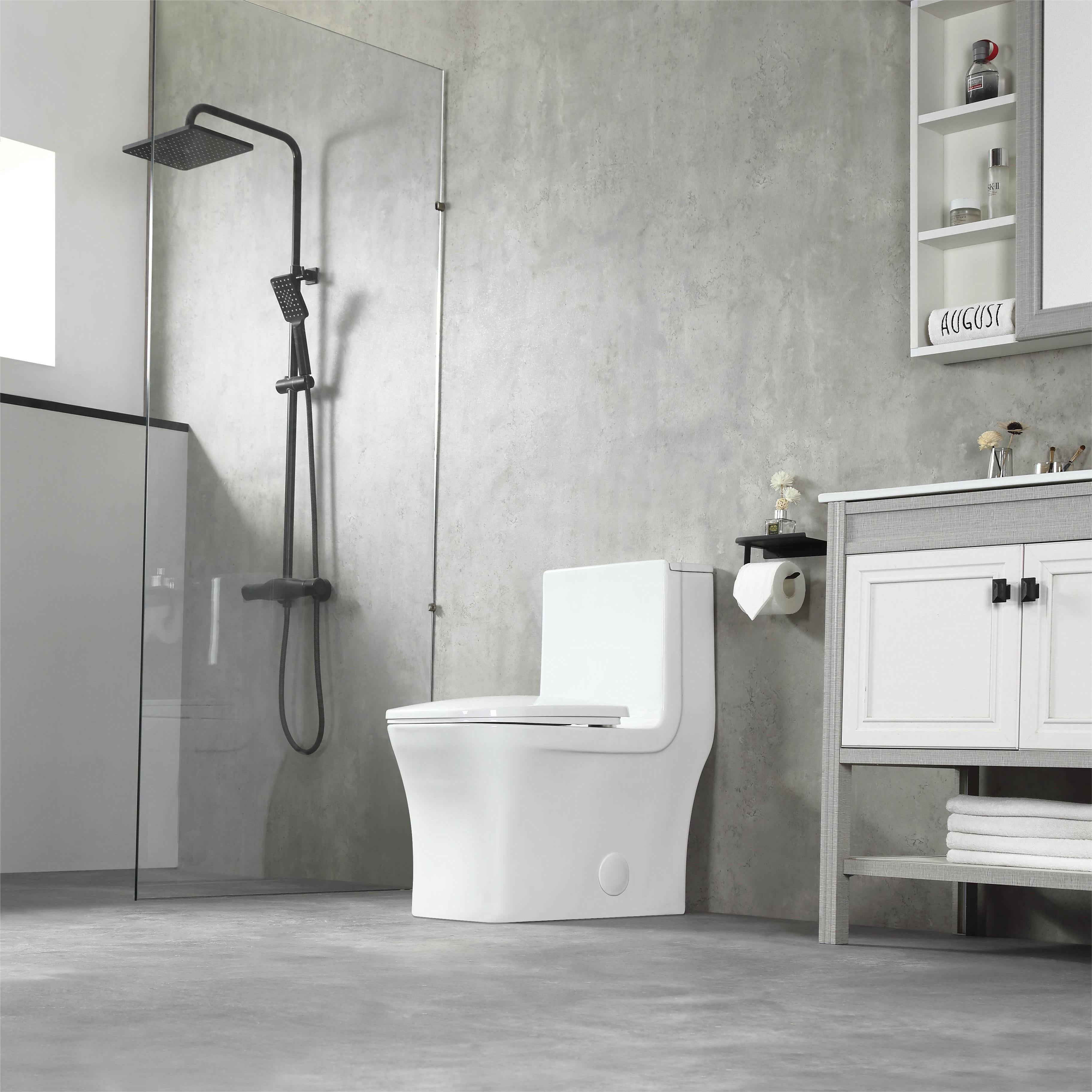 (T2706)/K-0329 One-Piece 27"h Dual Flush Toilet (12" Rough) Toilet - Shop at Home Craft Studio - 2