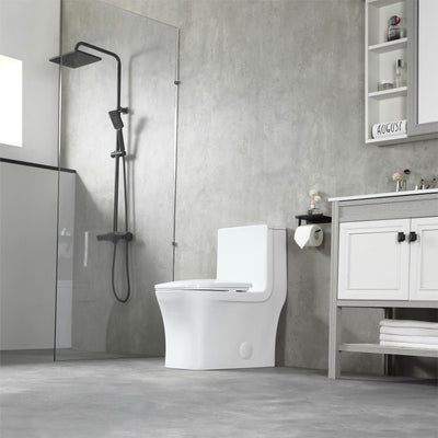 (T2706)/K-0329 One-Piece 27"h Dual Flush Toilet (12" Rough) Toilet - Shop at Home Craft Studio - 2