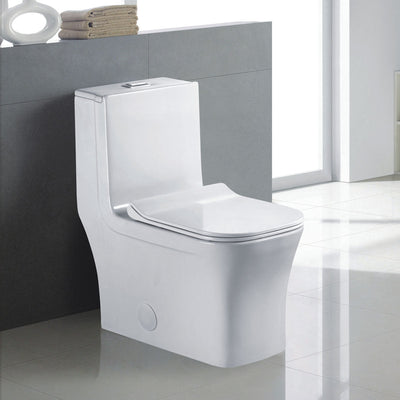 (T2706)/K-0329 One-Piece 27"h Dual Flush Toilet (12" Rough) Toilet - Shop at Home Craft Studio - 6