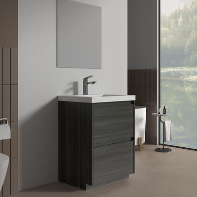 V9002 24" Vanity With Acrylic Sink Combo (Charcoal Grey)  - Shop at Home Craft Studio - 2