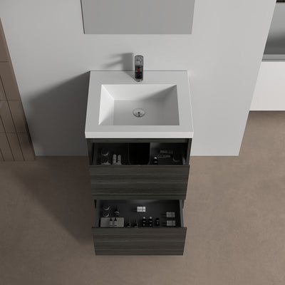 V9002 24" Vanity With Acrylic Sink Combo (Charcoal Grey)  - Shop at Home Craft Studio - 6