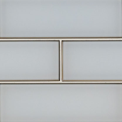 Ice Bevel Glass Tile 4x12