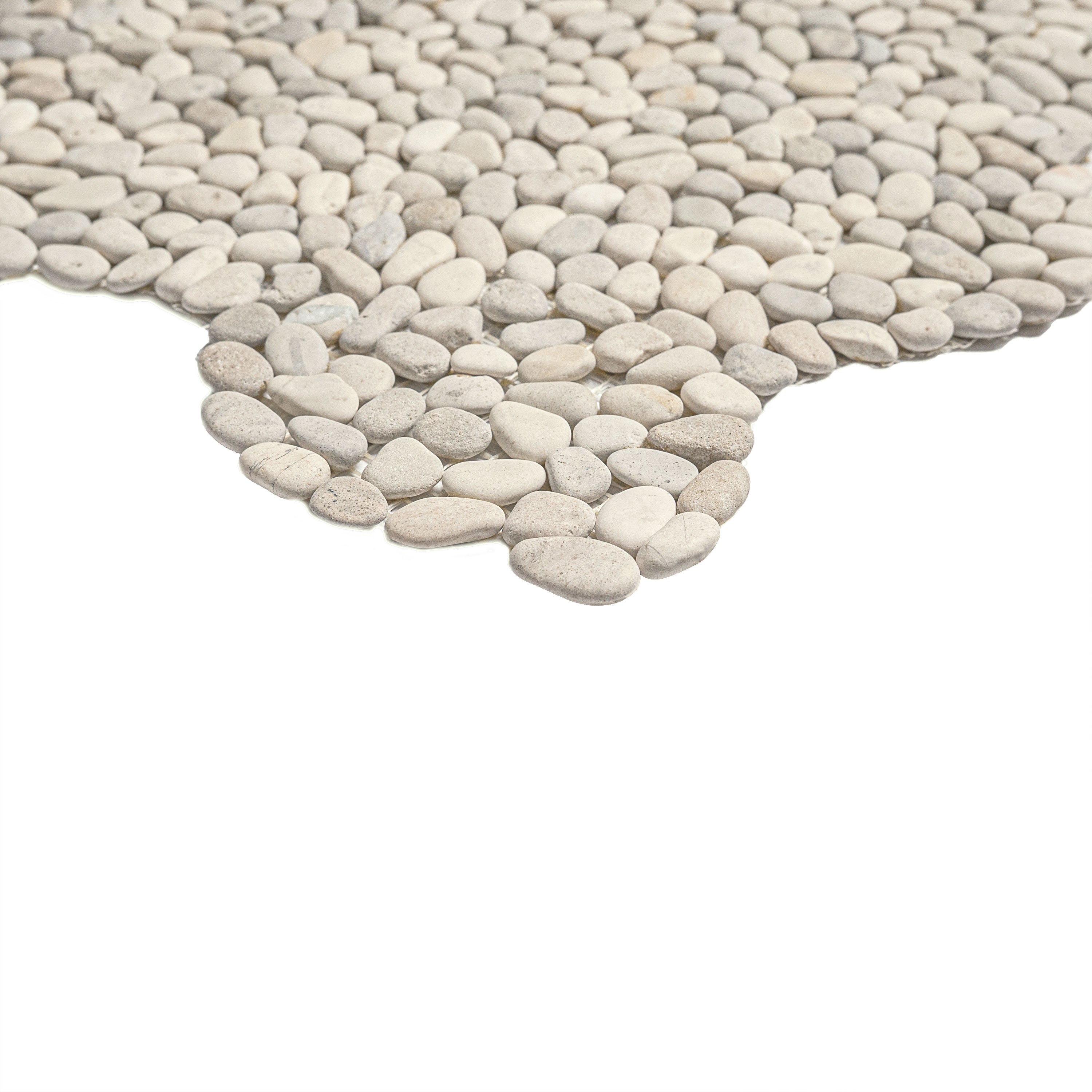 Ivory White Mini Pebble Tumbled