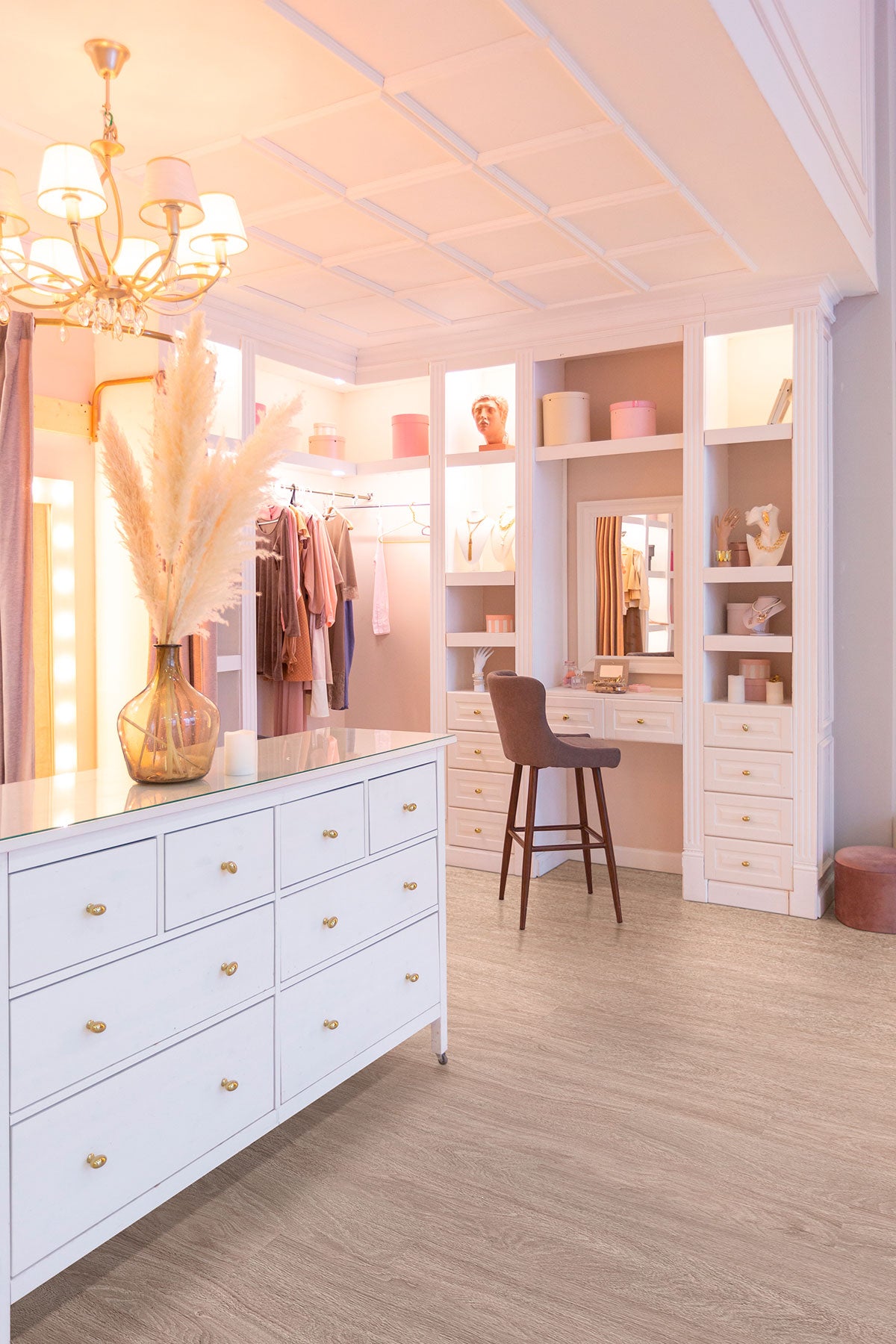 Kallum Bleached Elm Luxury Vinyl Plank Flooring