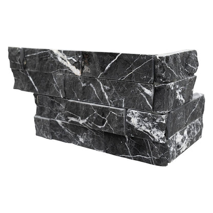 MARQUINA NERO SPLITFACE CORNER