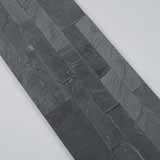 Midnight Ash Peel And Stick Stacked Stone