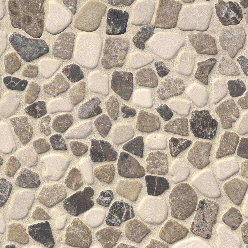 Mix Marble Pebbles Mesh Backed