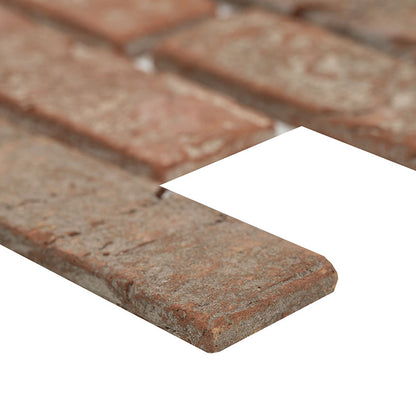 Noble Red Clay Brick Tile 2.25x7.5