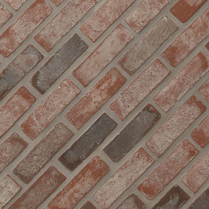 Noble Red Clay Brick Tile 2.25x7.5