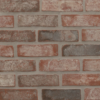 Noble Red Clay Brick Tile 2.25x7.5