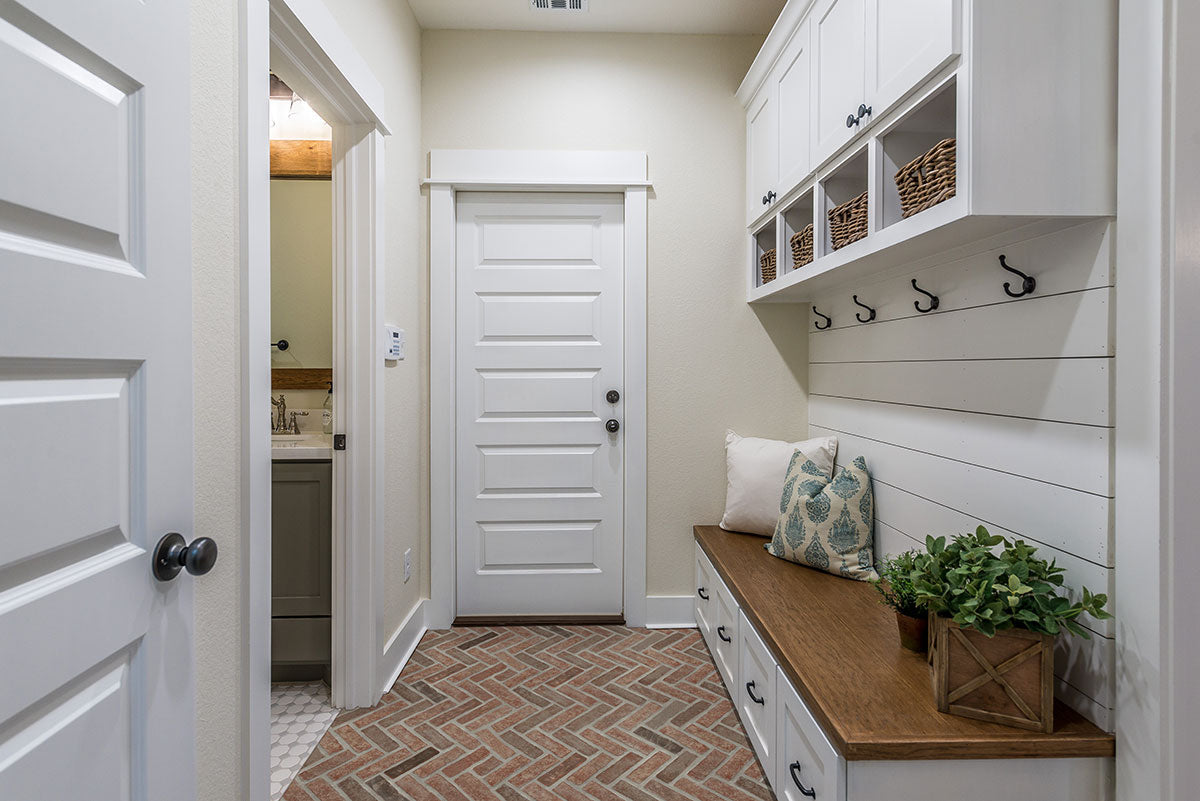 Noble Red Clay Brick Herringbone 2.25x7.5