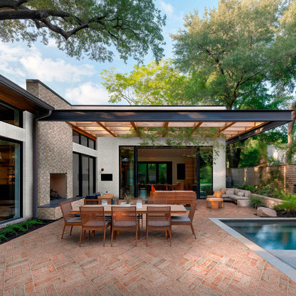 Noble Red Clay Brick Tile 2.25x7.5