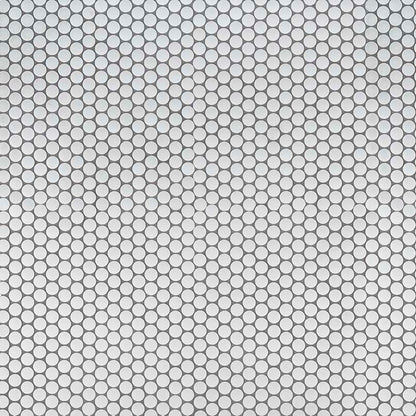 Penny Round Bianco 6mm Matte