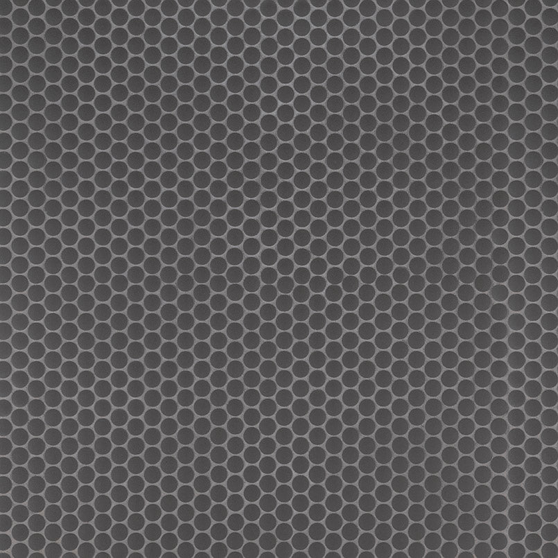 Penny Round Nero 6mm Matte