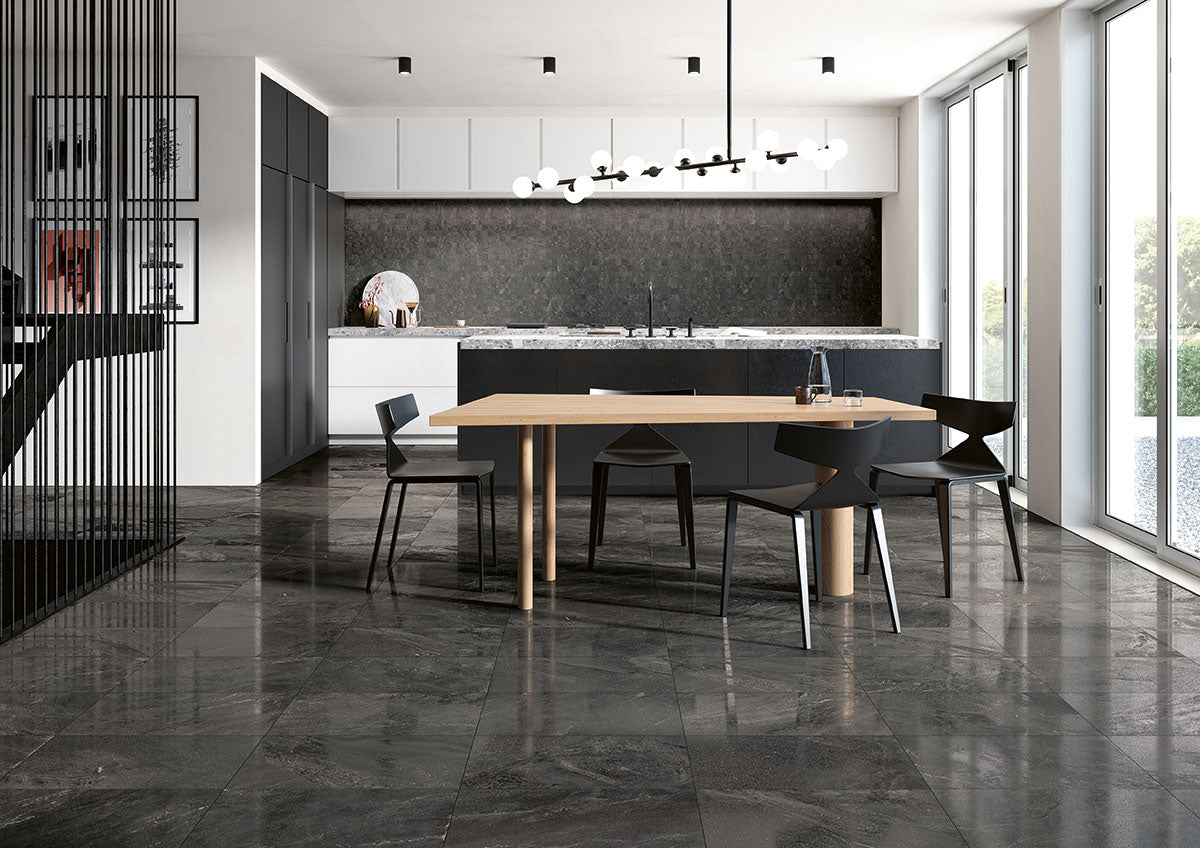 Elbe Obsidian Porcelain Tile