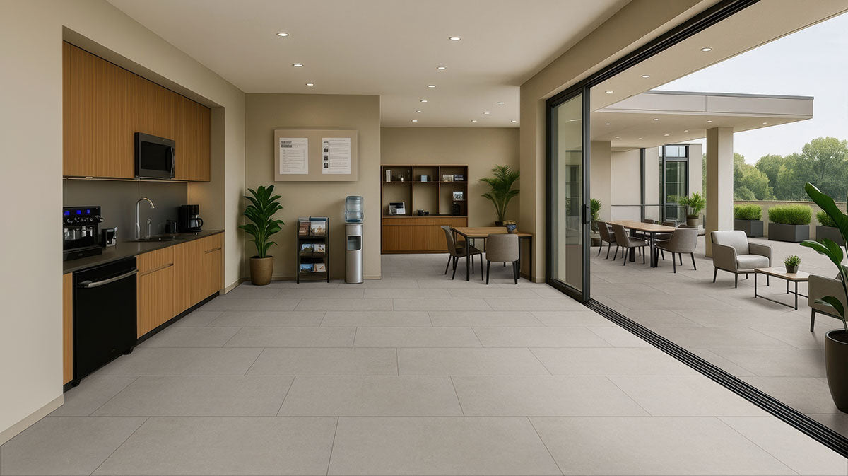 Cementique Silver Porcelain Tile