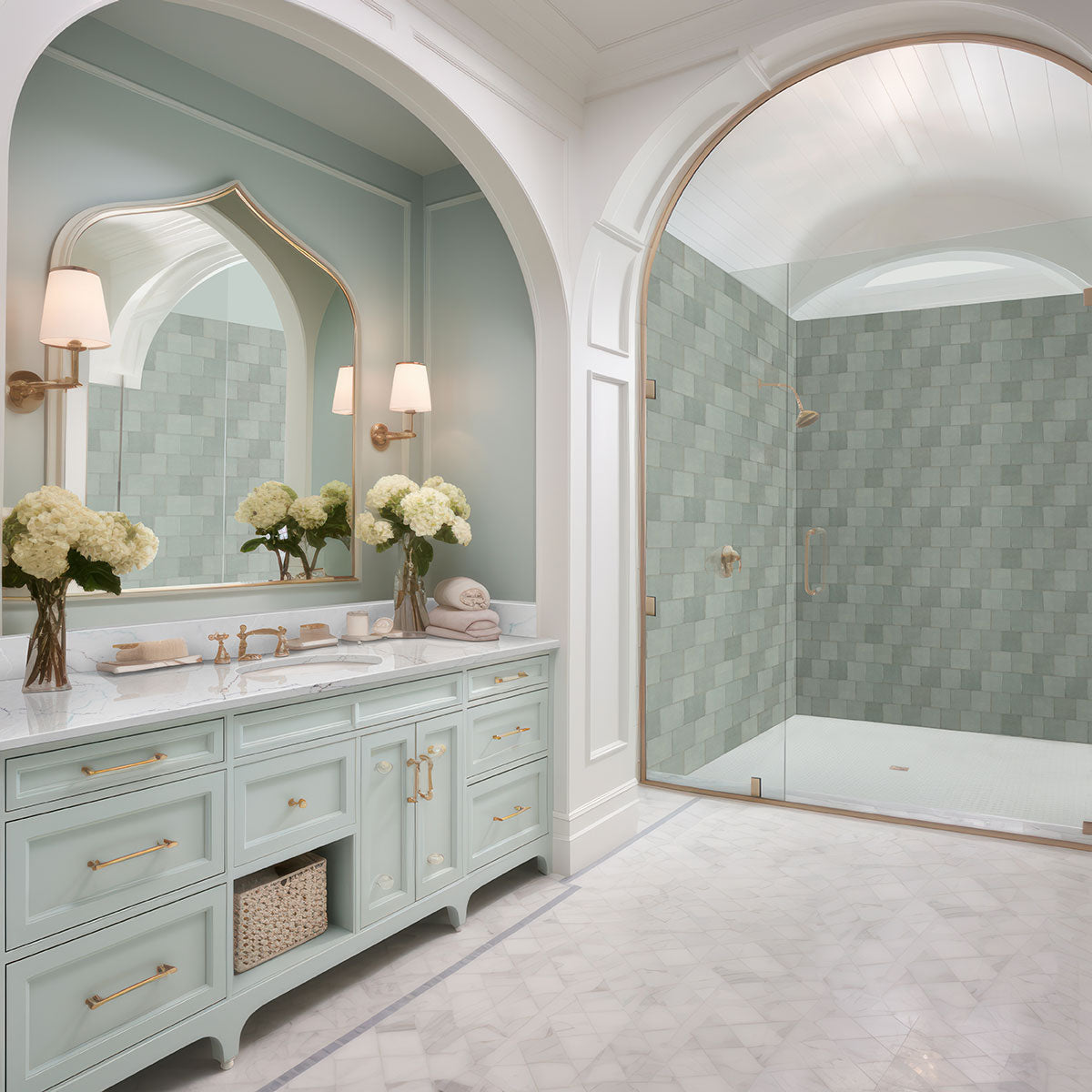 Renzo Jade Ceramic Tile 5x5