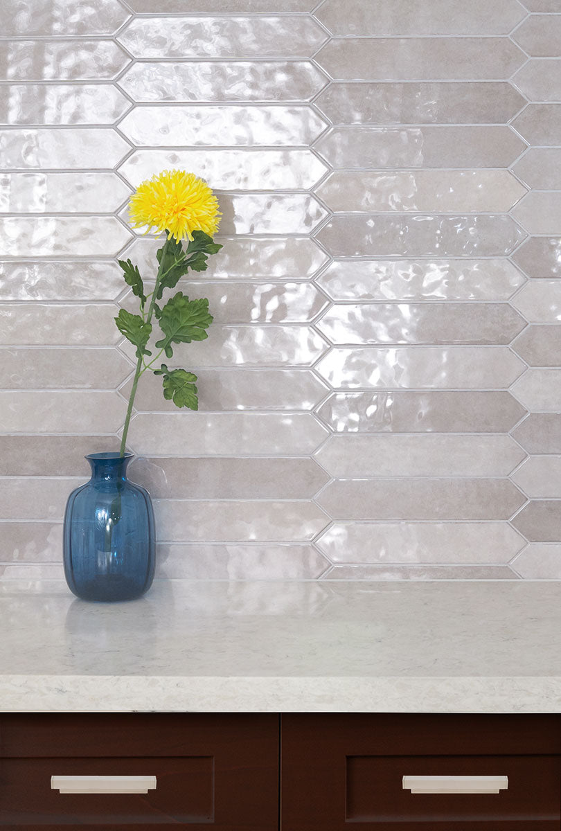 Renzo Sterling Ceramic Pickett Tile