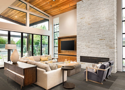 RockMount™ Stacked Stone Panels - Royal White