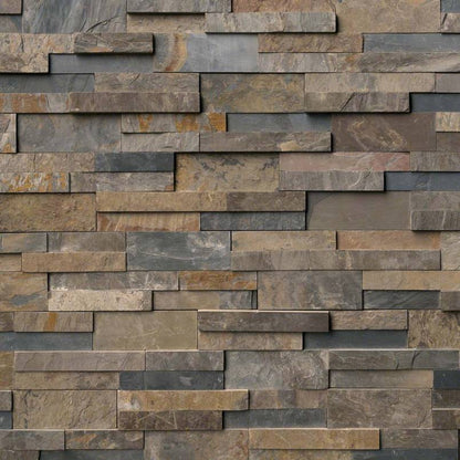 RockMount™ Stacked Stone Panels - Rustic Gold