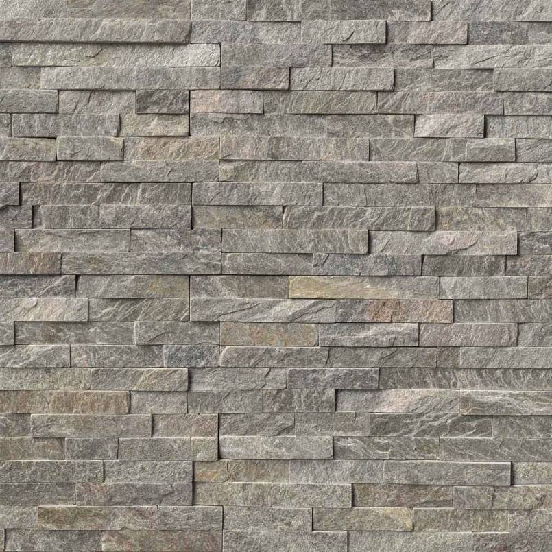 Sage Green Stacked Stone Panels