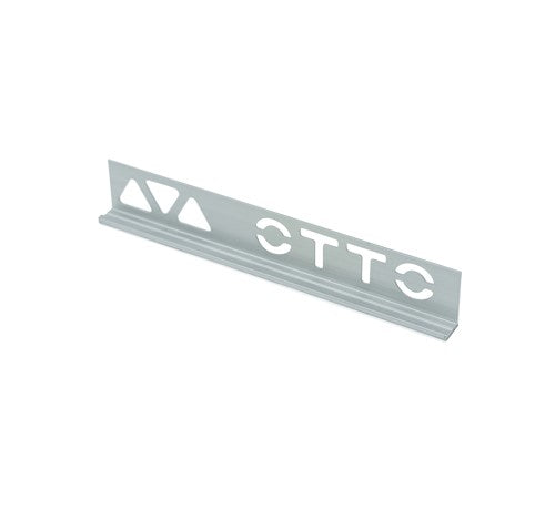 5/16" trim piece in silver metal, featuring unique cutouts for design and functionality.