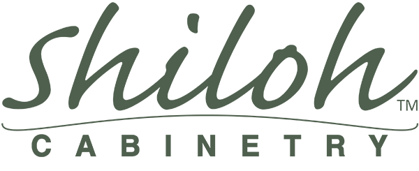 Shiloh Cabinetry logo in green on a white background