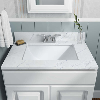 PORCELAIN VANITY RECTANGLE WHITE-2015 Wall Tile - Shop at Home Craft Studio | Call 